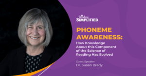 Phoneme Awareness Research Updated by Dr. Susan Brady - Cover